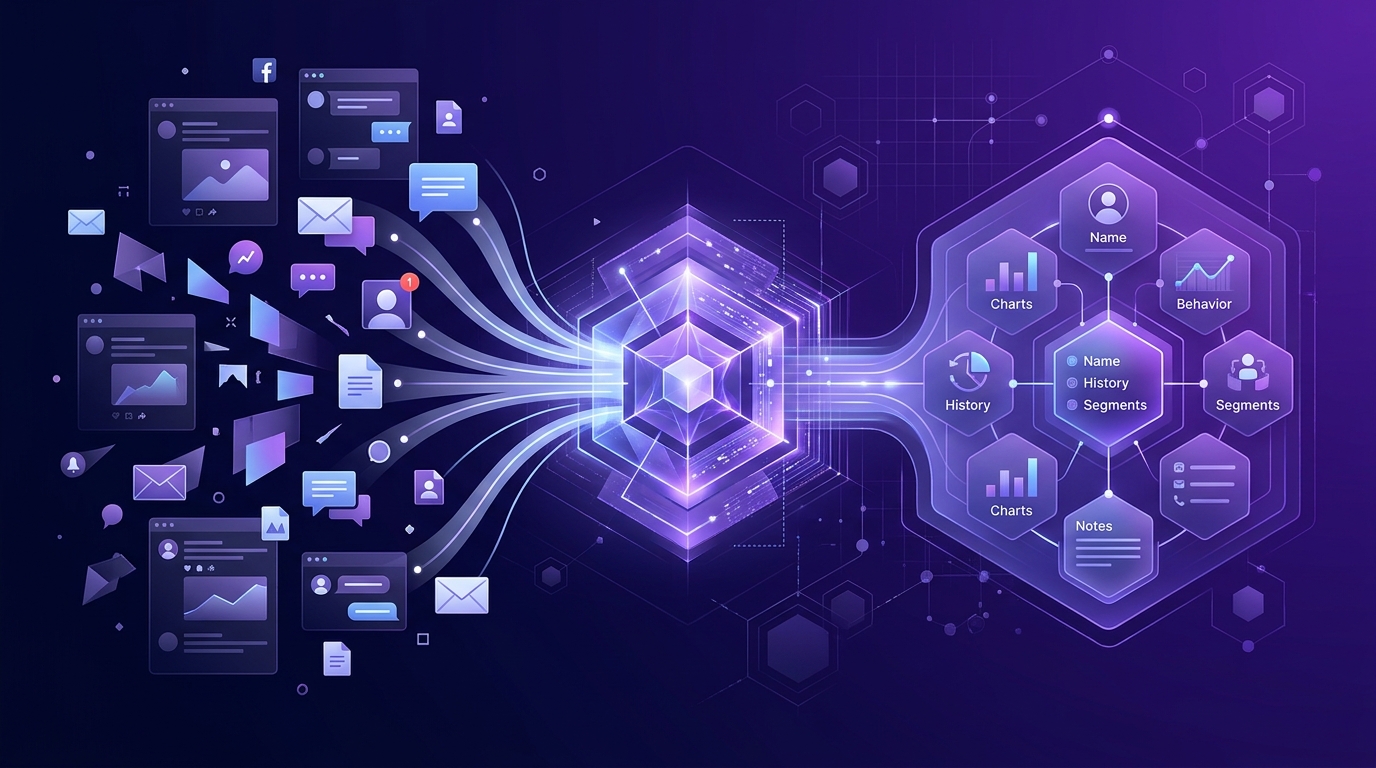 How HEXA OS Automatically Builds Client Profiles From Scattered Cross-Platform Interactions